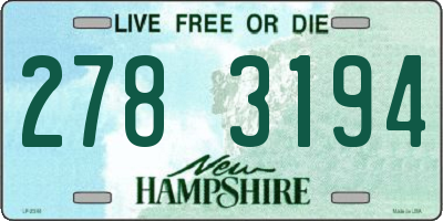 NH license plate 2783194