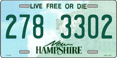 NH license plate 2783302