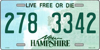 NH license plate 2783342