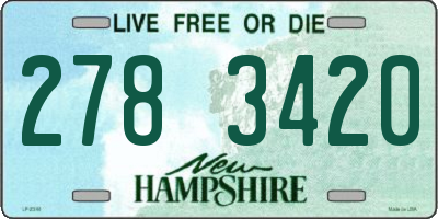NH license plate 2783420