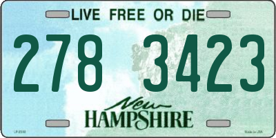 NH license plate 2783423