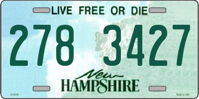 NH license plate 2783427