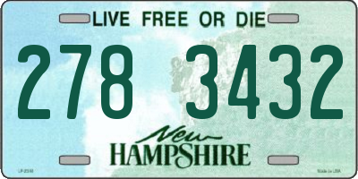 NH license plate 2783432