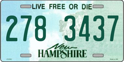 NH license plate 2783437