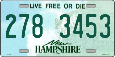 NH license plate 2783453