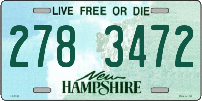 NH license plate 2783472