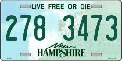 NH license plate 2783473