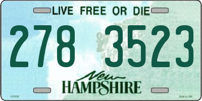 NH license plate 2783523