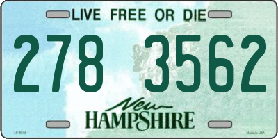 NH license plate 2783562