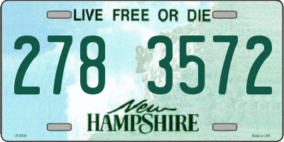 NH license plate 2783572