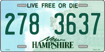 NH license plate 2783637