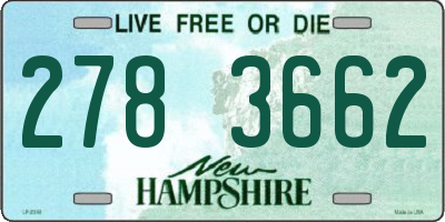 NH license plate 2783662