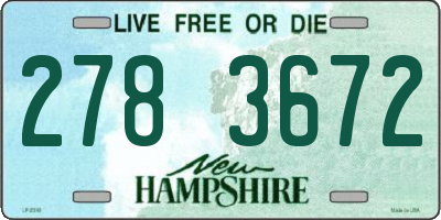 NH license plate 2783672