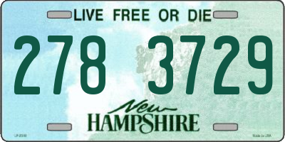 NH license plate 2783729