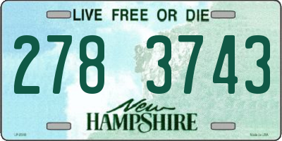 NH license plate 2783743