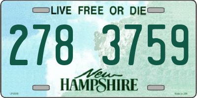 NH license plate 2783759