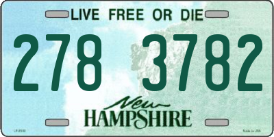 NH license plate 2783782