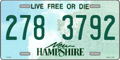 NH license plate 2783792