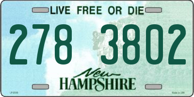 NH license plate 2783802