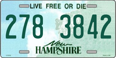 NH license plate 2783842