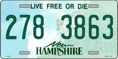 NH license plate 2783863