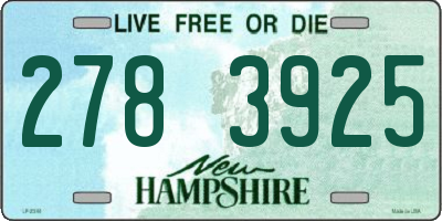 NH license plate 2783925