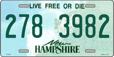 NH license plate 2783982