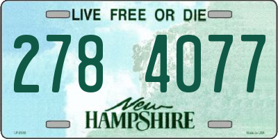 NH license plate 2784077