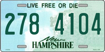 NH license plate 2784104