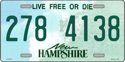 NH license plate 2784138