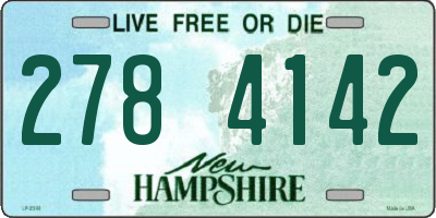 NH license plate 2784142