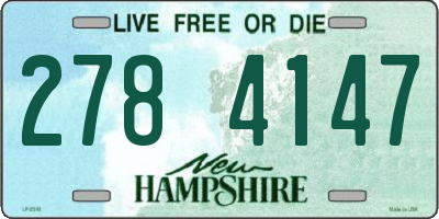 NH license plate 2784147
