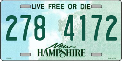 NH license plate 2784172