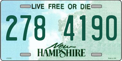 NH license plate 2784190