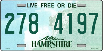 NH license plate 2784197