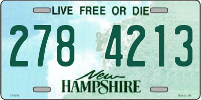 NH license plate 2784213