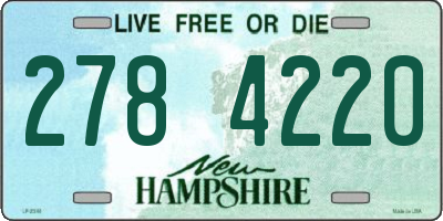NH license plate 2784220