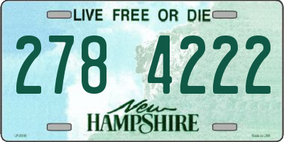 NH license plate 2784222