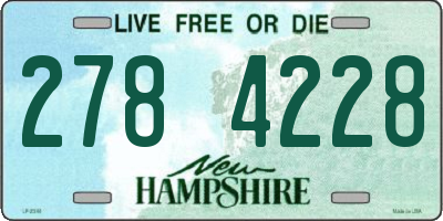 NH license plate 2784228