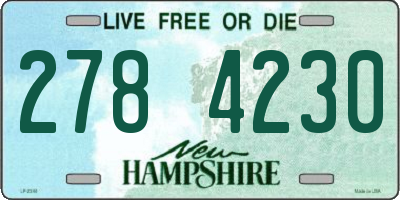 NH license plate 2784230