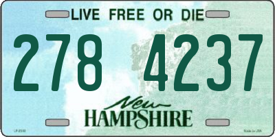 NH license plate 2784237