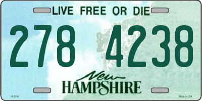 NH license plate 2784238