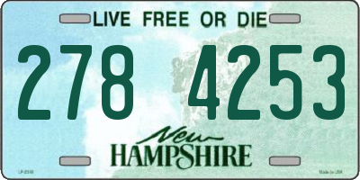 NH license plate 2784253