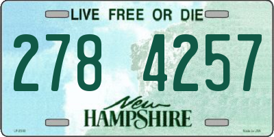 NH license plate 2784257