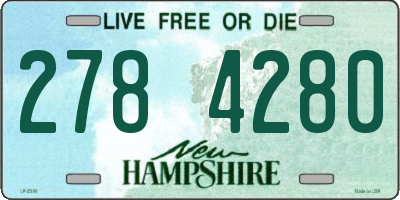 NH license plate 2784280