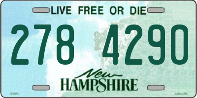 NH license plate 2784290