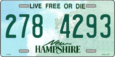 NH license plate 2784293