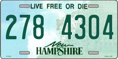 NH license plate 2784304