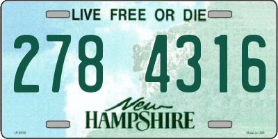 NH license plate 2784316