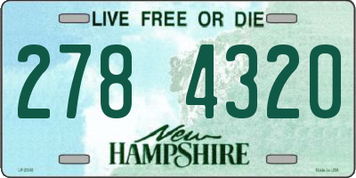 NH license plate 2784320